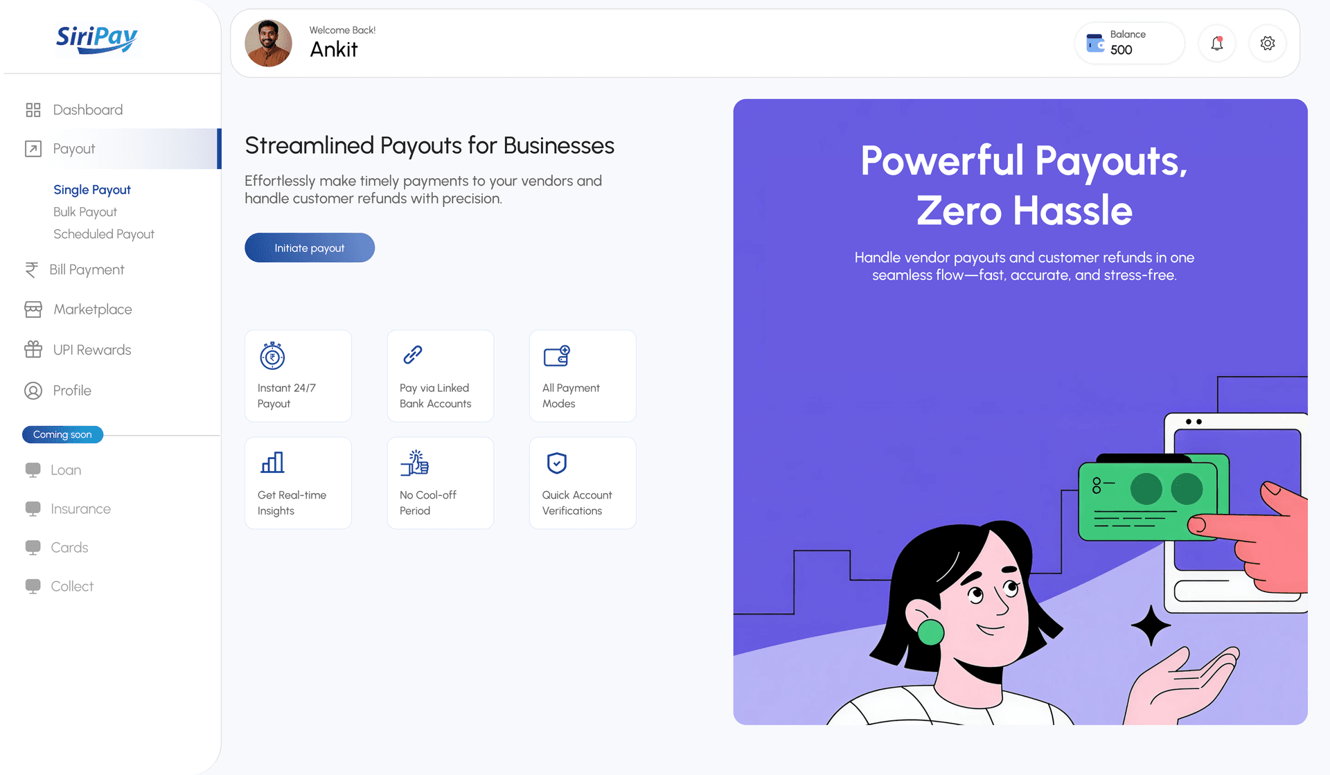 Payout Dashboard Front